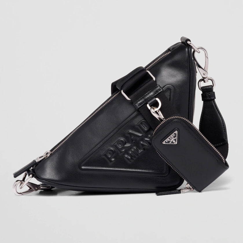 累積売上第1位☆新作☆ プラダ PRADA トライアングル レザーショルダーバッグ - 画像 (2)