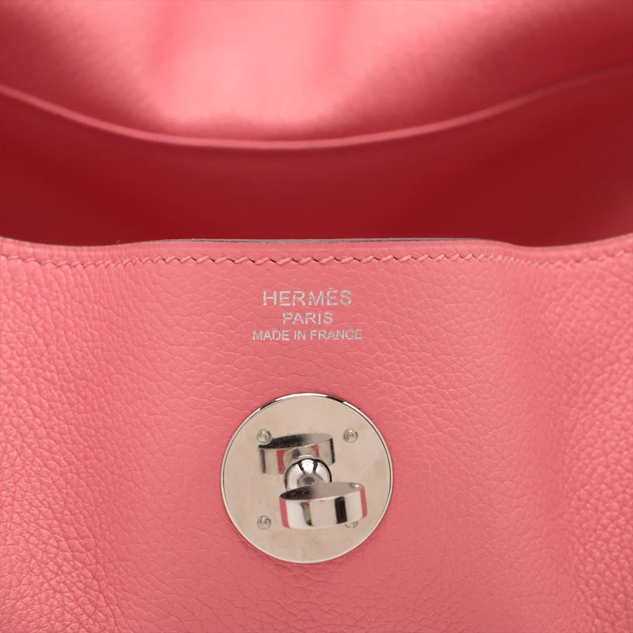 エルメス リンディ26 エバーカラー ローズアザレ シルバー金具 - 画像 (3)