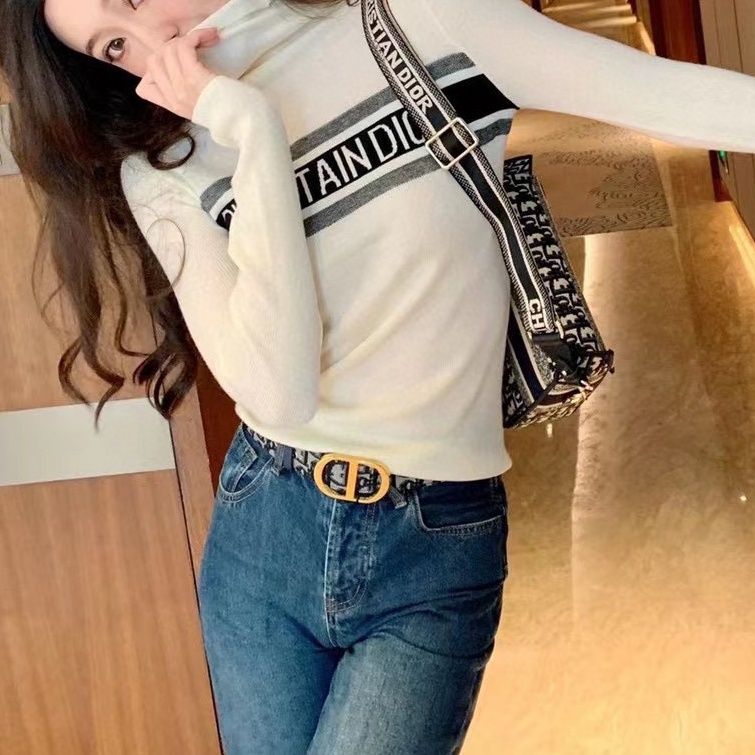 DIORスリムフィットのストレッチタートルネックニット - 画像 (5)