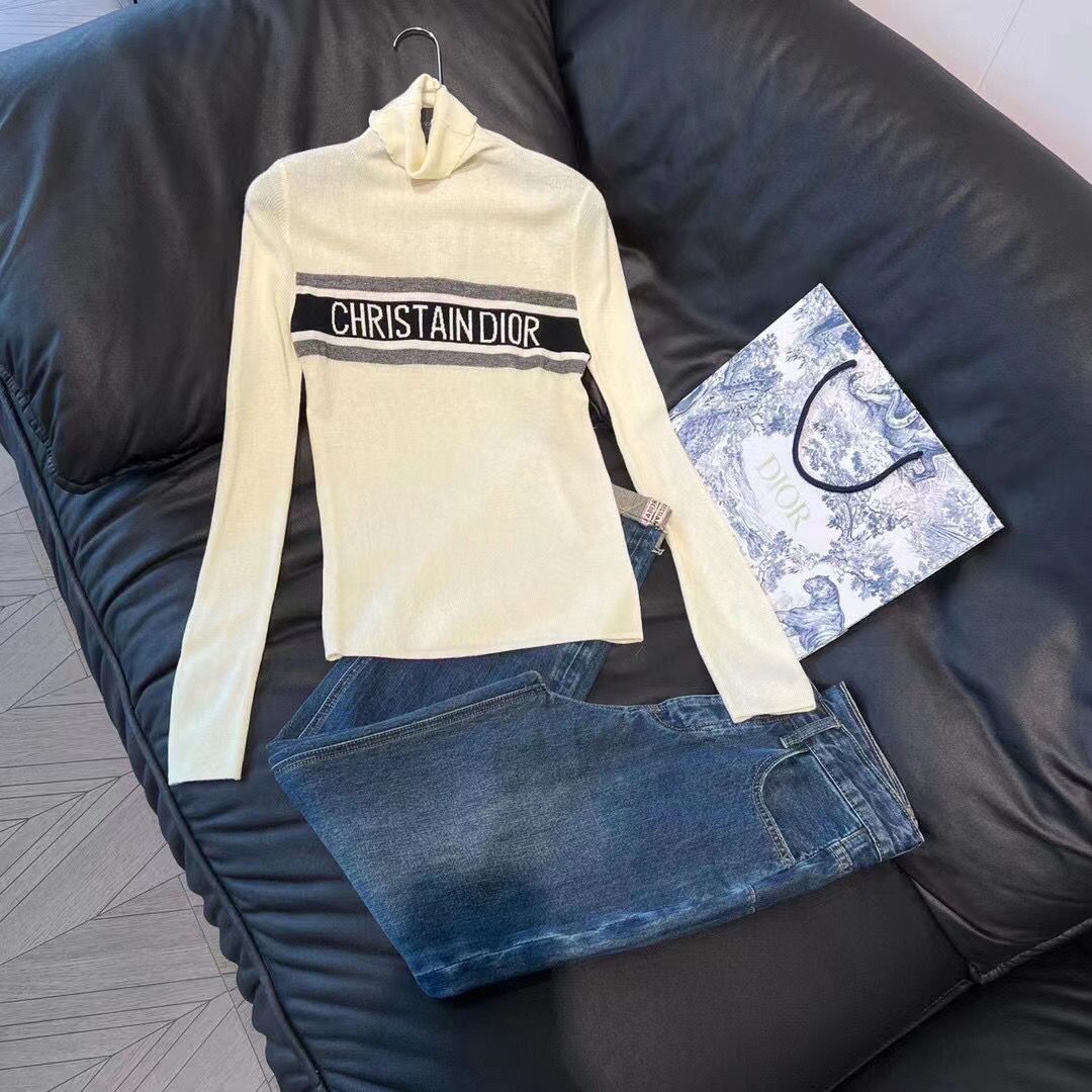 DIORスリムフィットのストレッチタートルネックニット - 画像 (7)