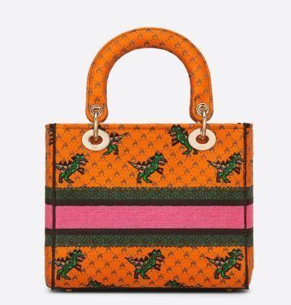 *21AW*新作*LADY D-LITE DRAGON & FIRE ミディアムバッグ - 画像 (3)