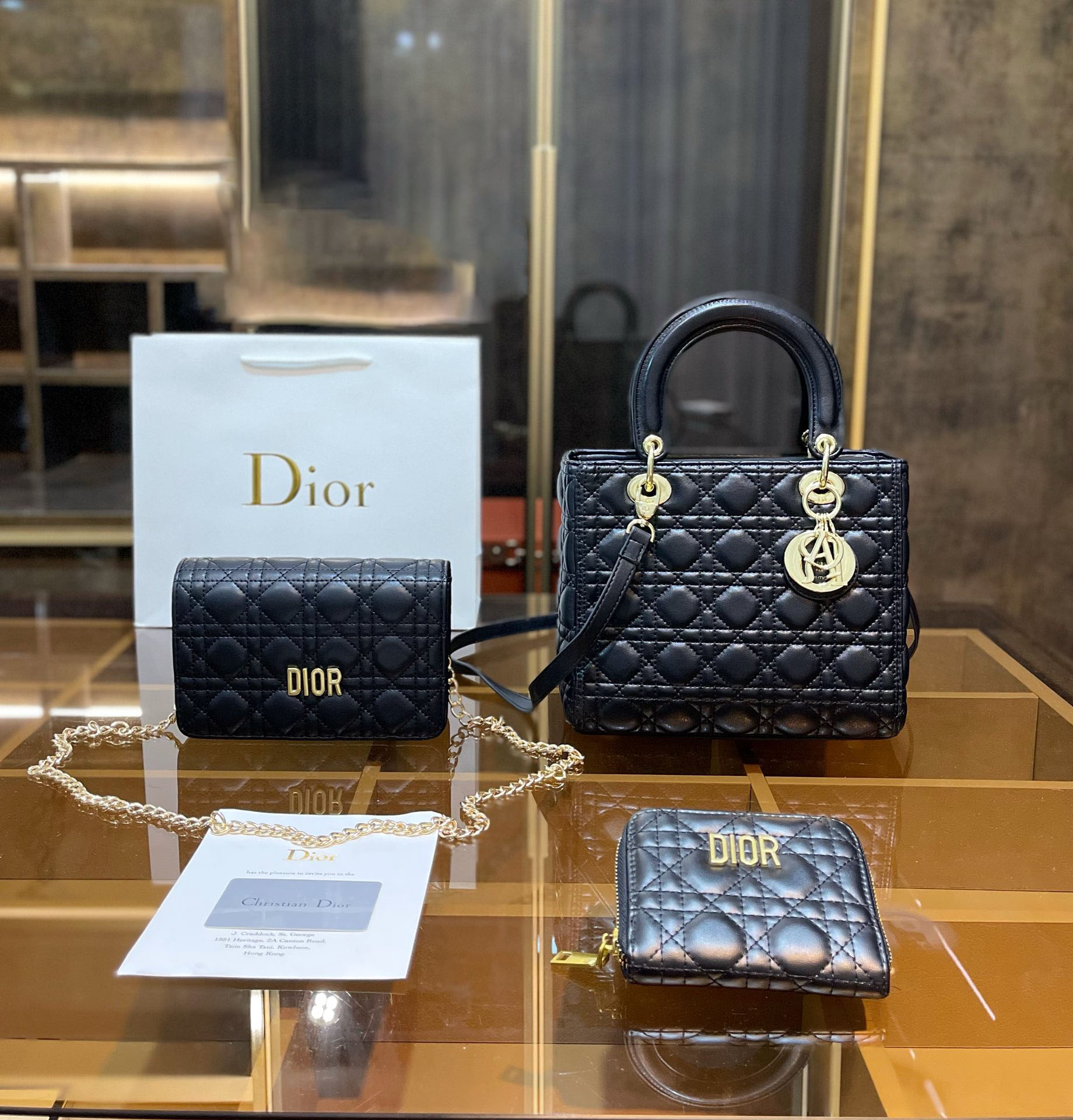 雑誌でも人気!【ディオール国内配送】LADY DIOR3点セット お得