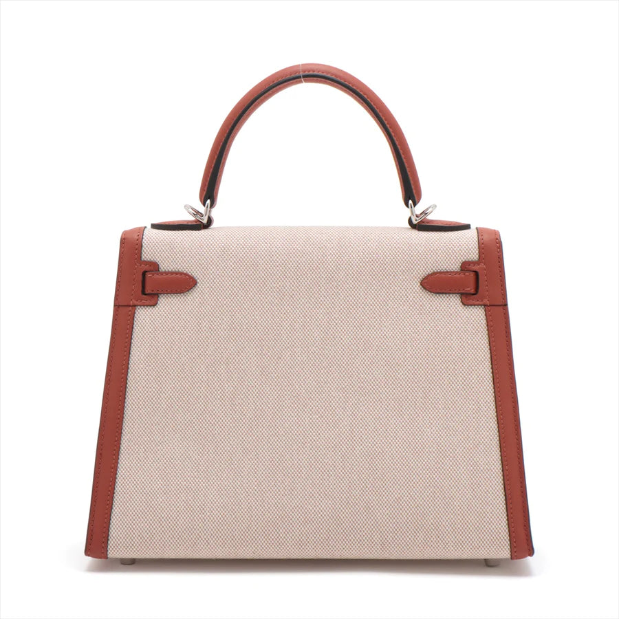 エルメス ケリーヴェルソ25 トワルアッシュ×ヴォースイフト キュイーブル - 画像 (2)