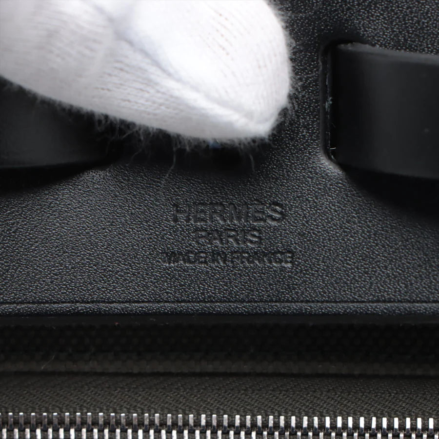 エルメス エールバッグジップPM トワルミリタリー カーキ シルバー金具 - 画像 (9)