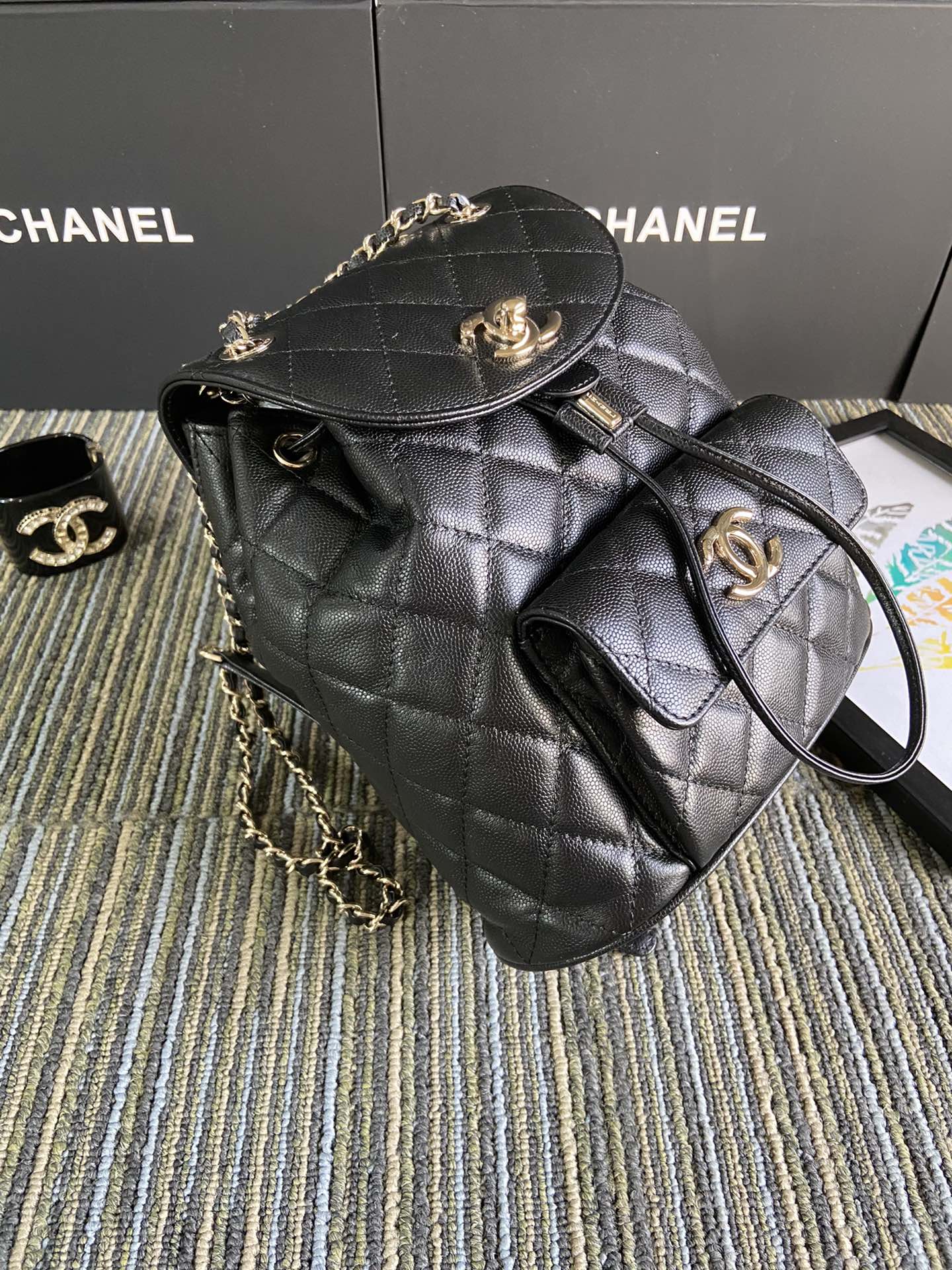 Chanel Ball pattern Backpack S1371 - 画像 (4)