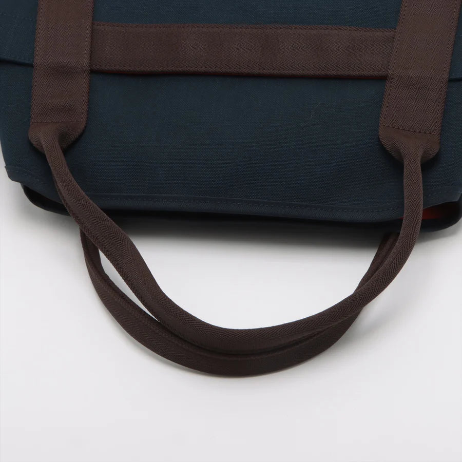 エルメス サックドパンサージュグルーム キャンバス ネイビー シルバー金具 - 画像 (3)