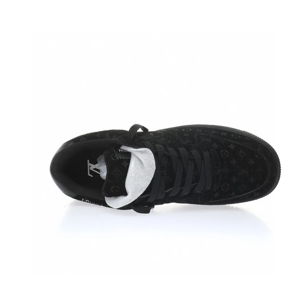 【日本未入荷】♪超入手困難LOUIS VUITTON X NIKE AIR FORCE1 黒【代金引換】 - 画像 (5)