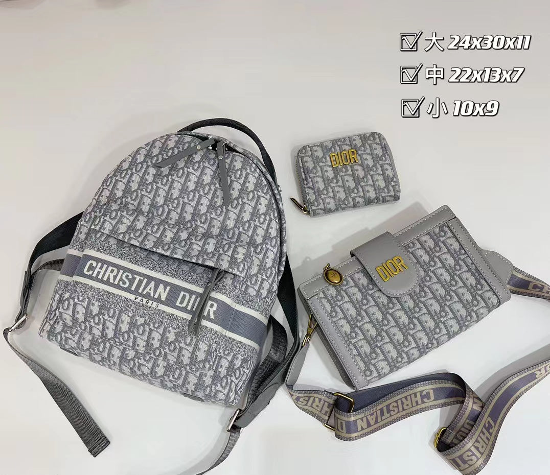 DIOR#新作Dio 高品質のトレンディなバックパックと財布 クロスボディバッグ - 画像 (8)
