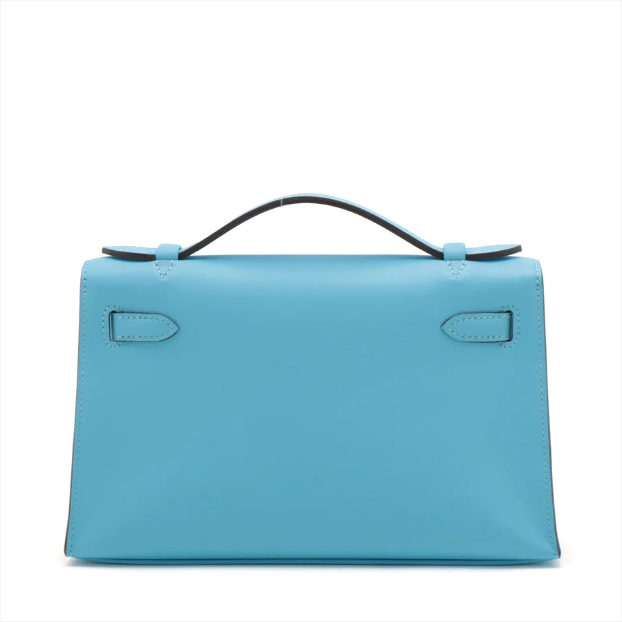 エルメス ポシェットケリー ヴォースイフト ブルーノール シルバー金具 - 画像 (2)