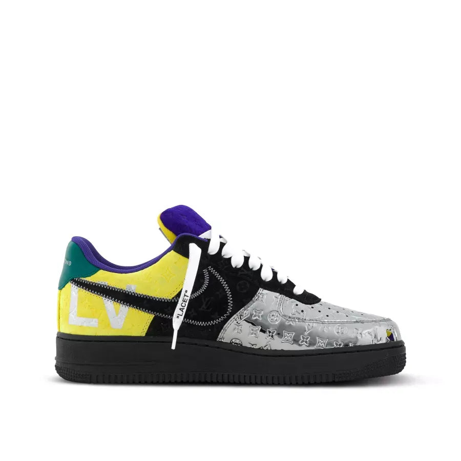 【新商品発売】【今年の新商品】LOUIS VUITTON NIKE AIR FORCE 1 LOW BY VIRGIL ABLOH BLACK METALLIC SILVER【代金引換】 - 画像 (5)