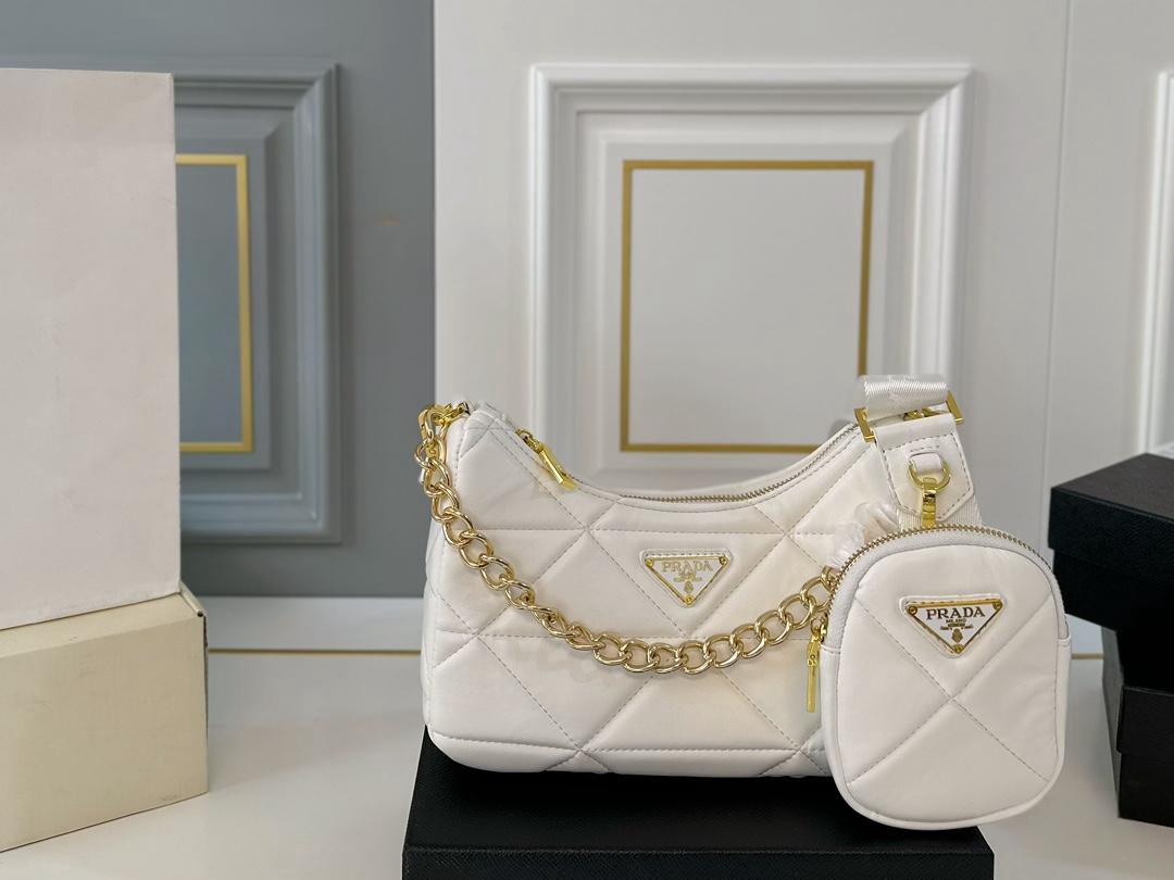 【PRADA 公式 旗艦店】プラダ 斜めがけバッグ 当日出荷 好評に付き再入荷!26*13CM 240719 - 画像 (2)