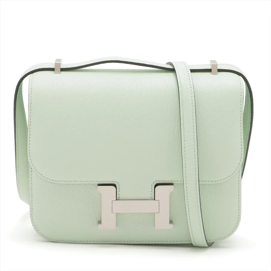 エルメス コンスタンス3 ミニ18 ミロワール シェブルミゾル ヴェールフィズ シルバー金具 - 画像 (9)