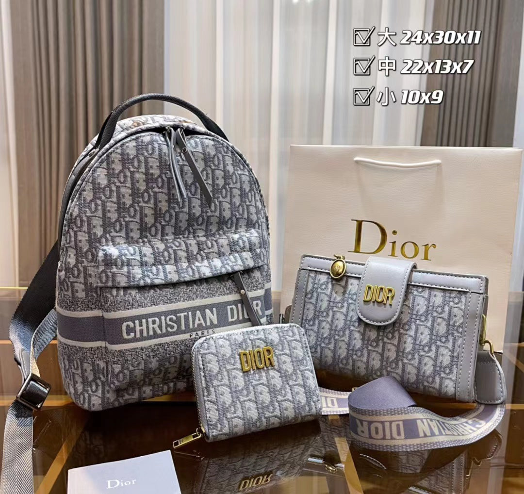 DIOR#新作Dio 高品質のトレンディなバックパックと財布 クロスボディバッグ