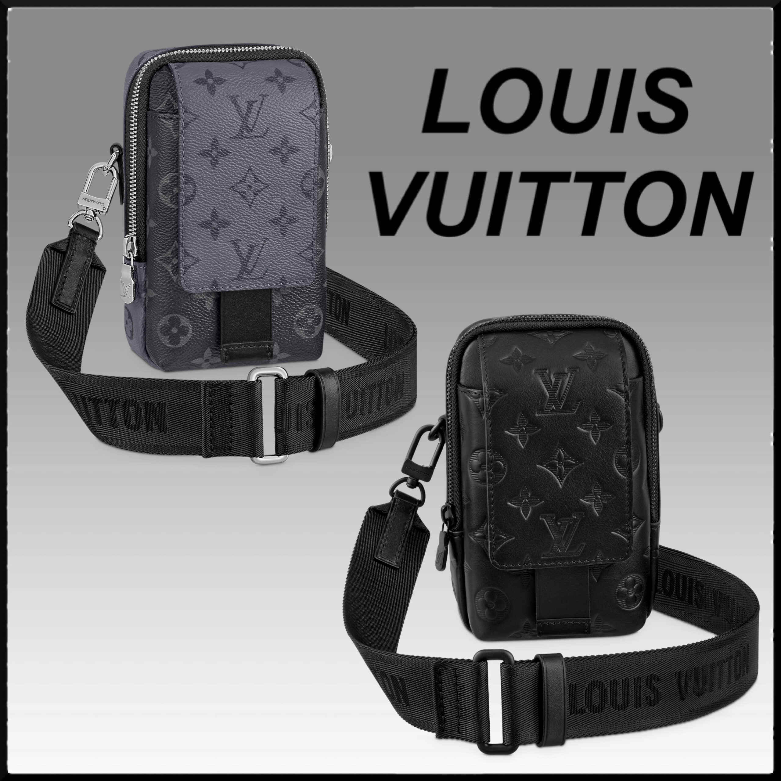 【収納力抜群】★Louis Vuitton ダブル・フォンポーチ ミニショルダ