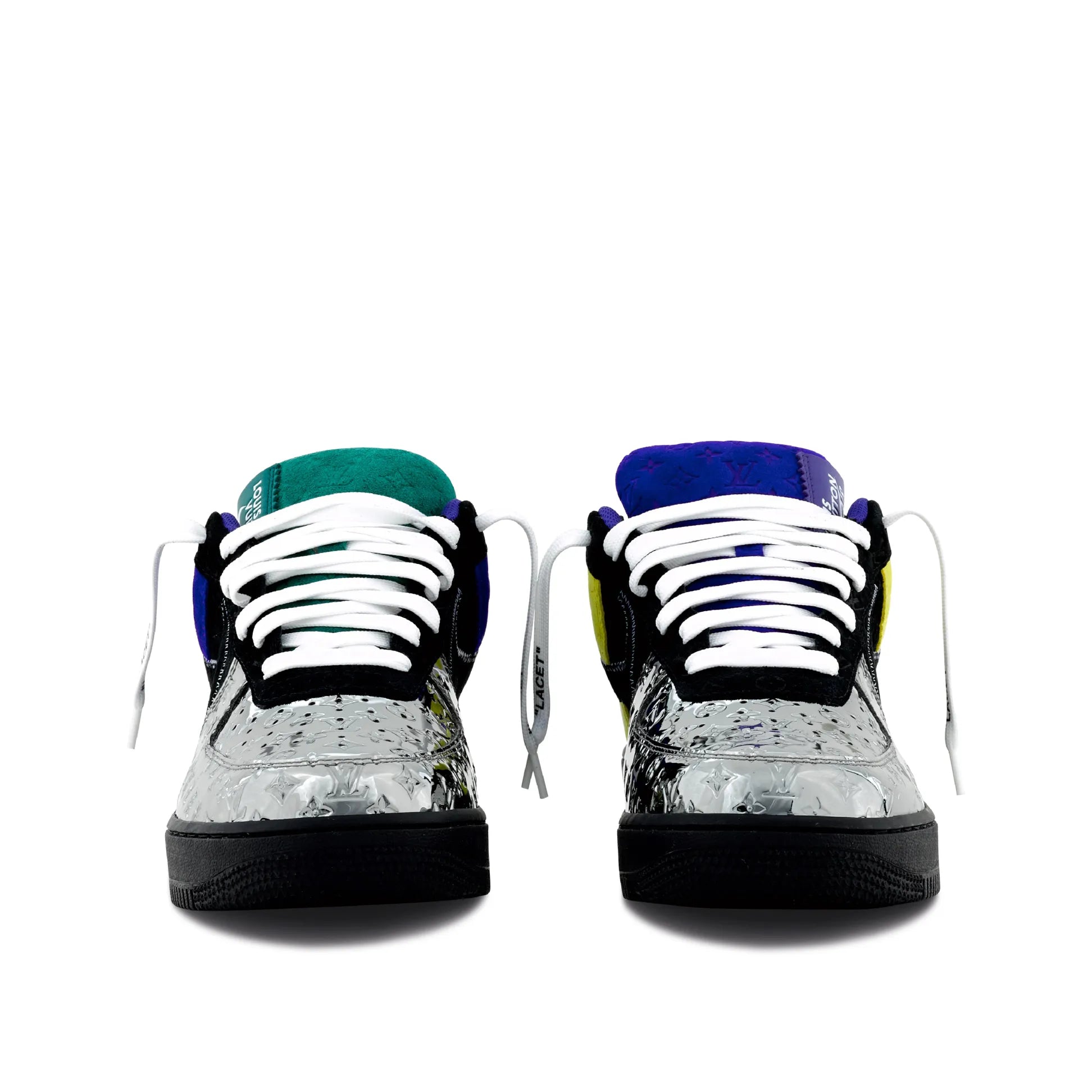 【新商品発売】【今年の新商品】LOUIS VUITTON NIKE AIR FORCE 1 LOW BY VIRGIL ABLOH BLACK METALLIC SILVER【代金引換】 - 画像 (12)