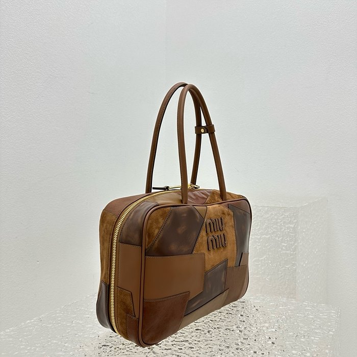 Miu Miu-パッチワークトップハンドルバッグ - 画像 (5)