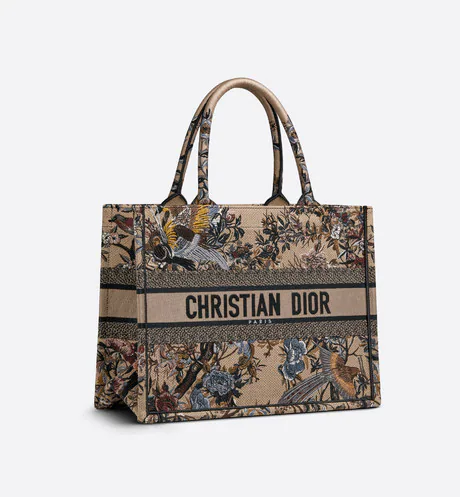 DIOR BOOK TOTE ミディアムバッグ Dior Jardin d'Hiver エンブロイダリー - 画像 (2)