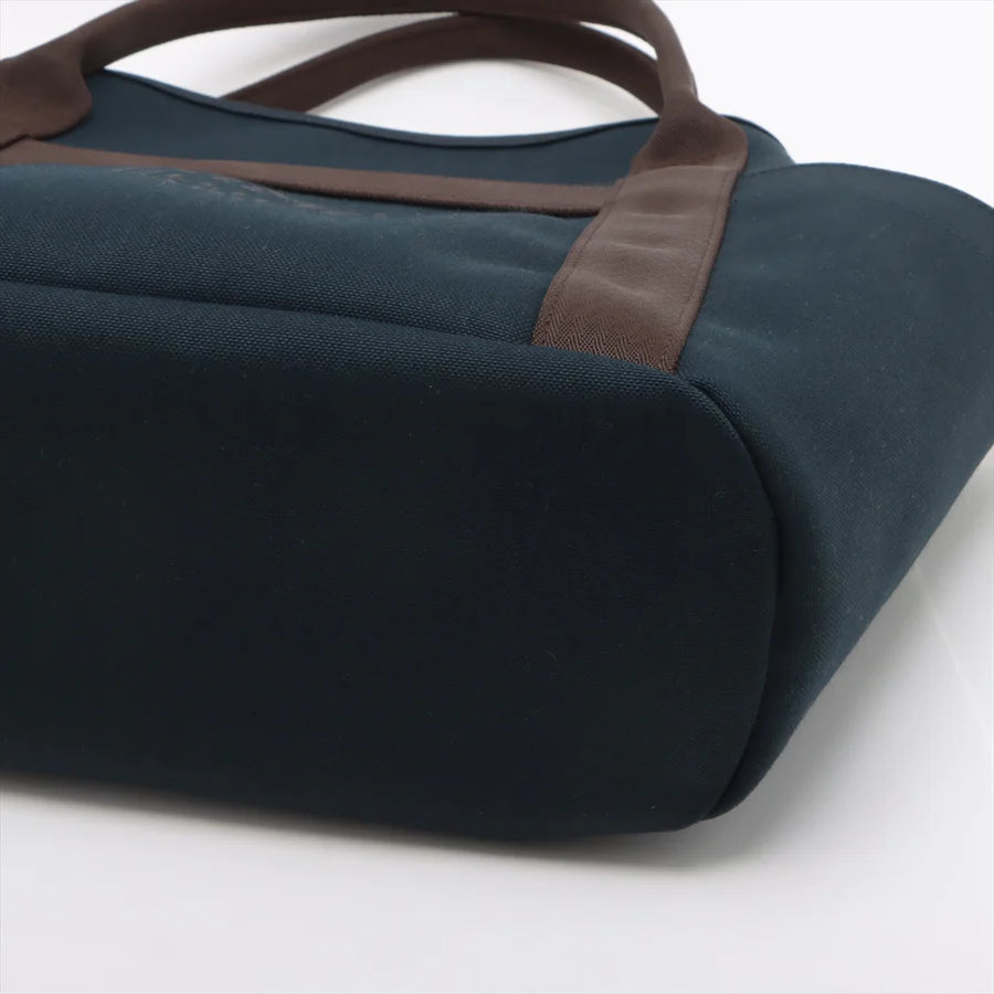 エルメス サックドパンサージュグルーム キャンバス ネイビー シルバー金具 - 画像 (4)