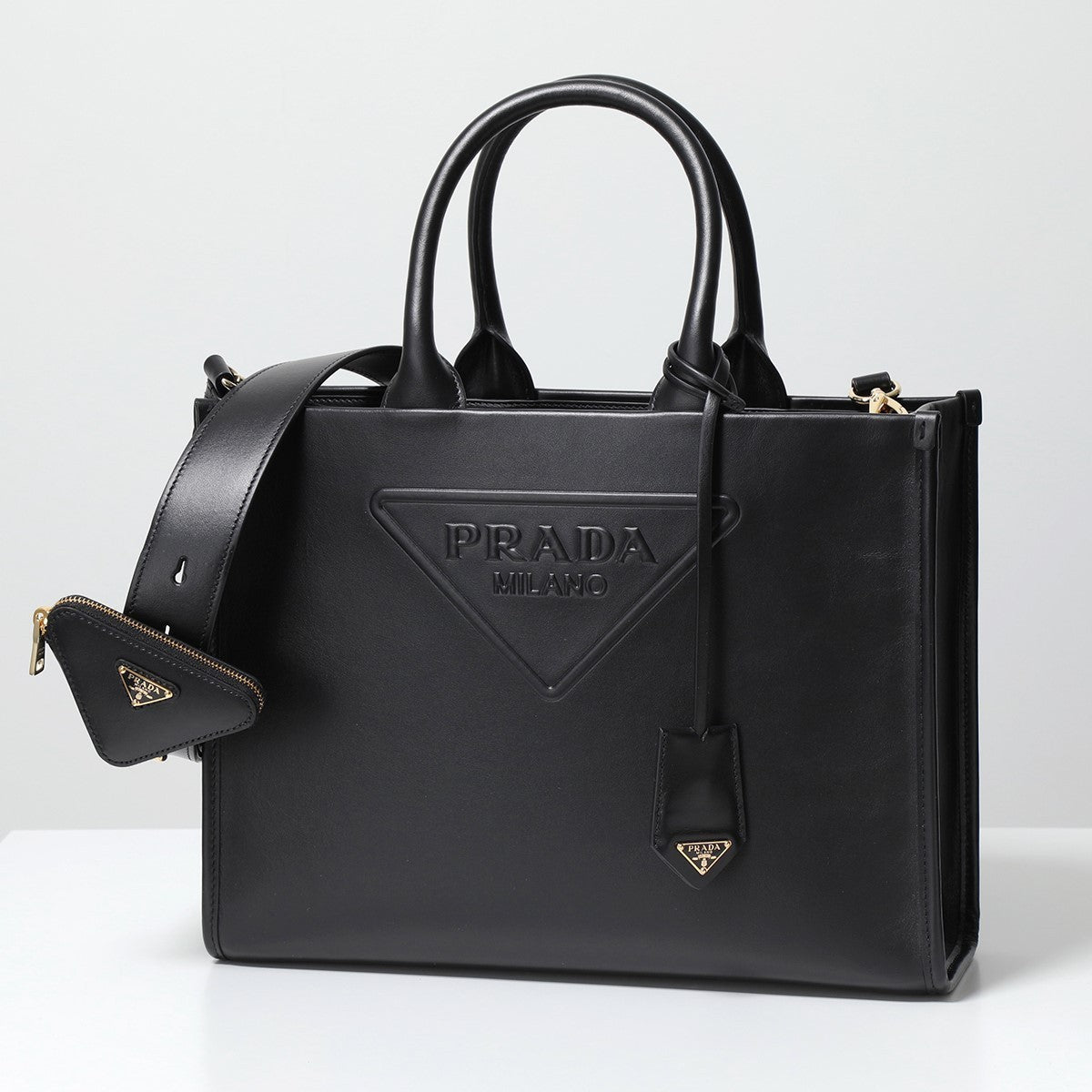 PRADA トートバッグ 1BA376 ASK エンボスロゴ SOFT CALF - 画像 (2)