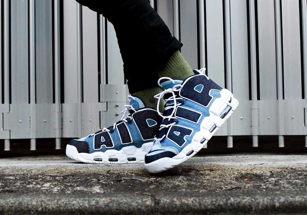 NIKE ナイキ AIR MORE UPTEMPO 96 'DENIM' エア モア アップテンポ "デニム" メンズ スニーカー WHITE/OBSIDIAN/TOTAL ORANGE ホワイト/オブシディアン/トータルオレンジ【限定モデル】 - 画像 (2)
