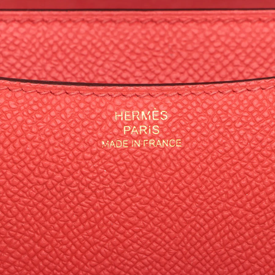 エルメス コンスタンス3 ミニ18 ヴォーエプソン ルージュクー ゴールド金具 - 画像 (3)