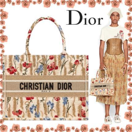 【ディオール】新作！フラワー柄★ディオールブックトートスモールバッグ★