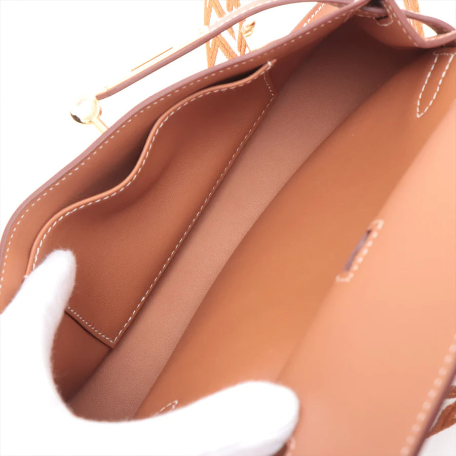 エルメス ジプシエールミニ エバーカラー ゴールド ゴールド金具 - 画像 (5)