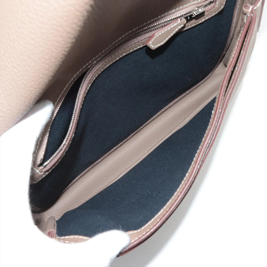 エルメス スティーブ ライト ジュニア トゴ エトゥープ シルバー金具 - 画像 (6)