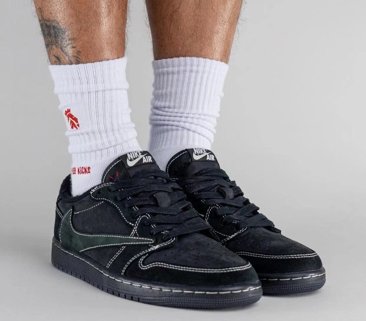 【人気急上昇で入手困難!】Travis Scott x Nike Air Jordan 1 Low OG SP"Black/Phantom"AJ1 ジョーダン世代の定番 ローカット カルチャー 多用途 カジュアル スポーツ バスケットボールシューズ - 画像 (7)