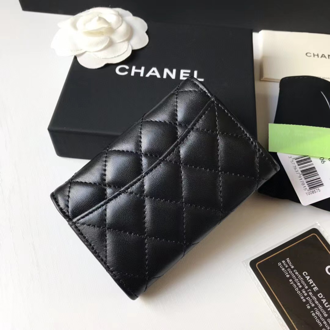 Chanel Classic Leather Wallet In Black - 画像 (5)