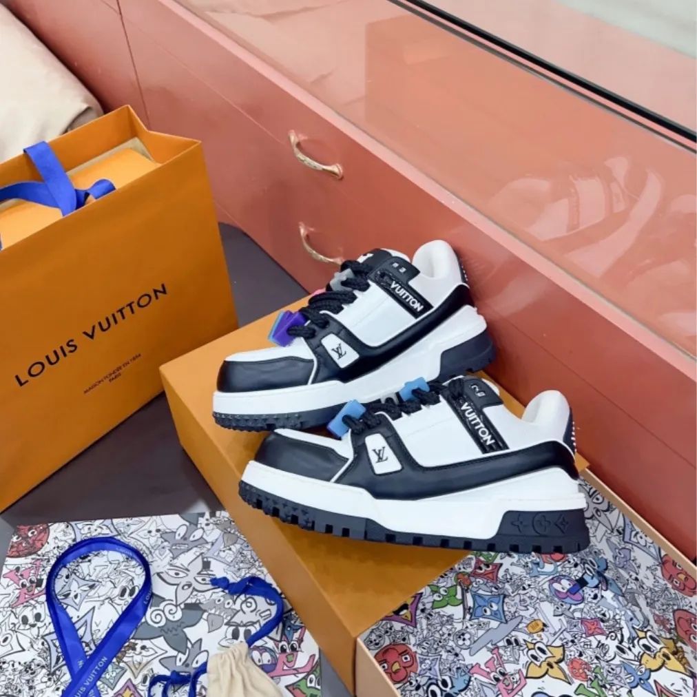 カップルスタイル LV ルイヴィトン DIY バックル スニーカー スニーカー - 画像 (13)