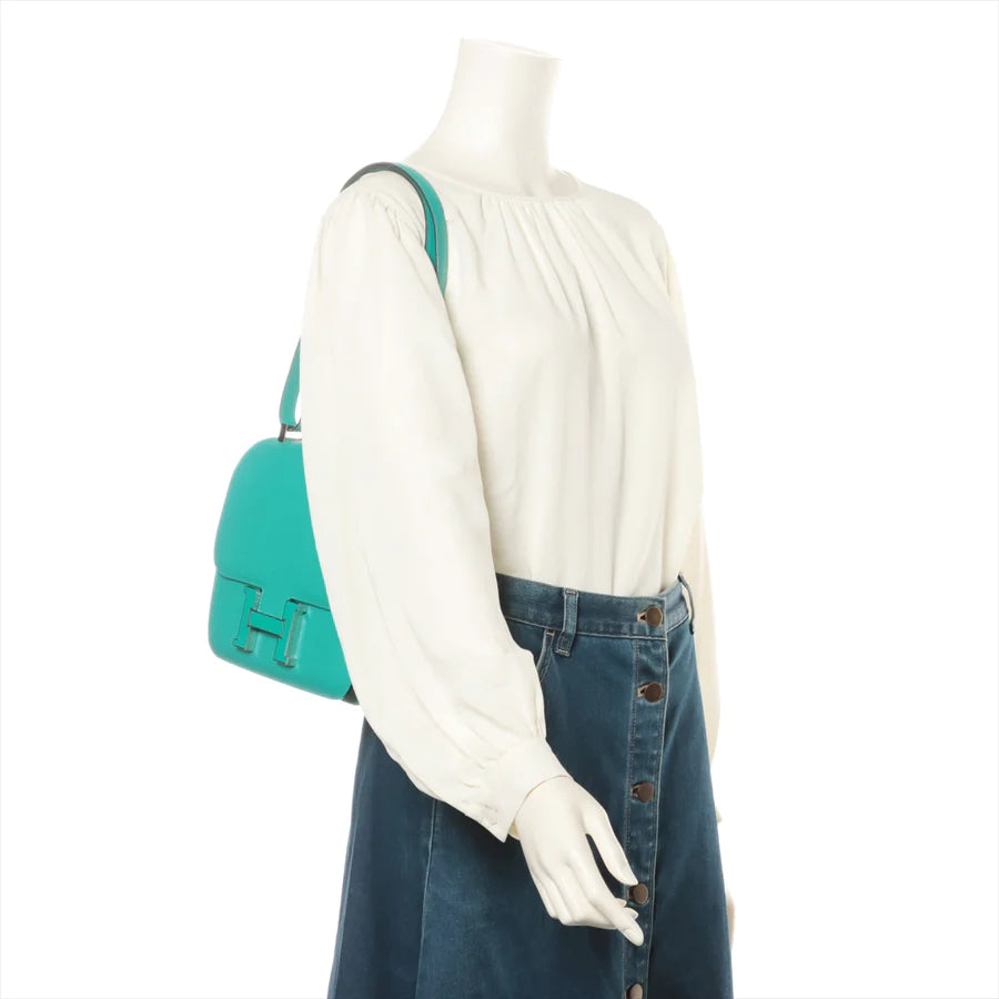 エルメス コンスタンス3 24 ヴェルソ ヴォーエプソン ミント シルバー金具 - 画像 (6)