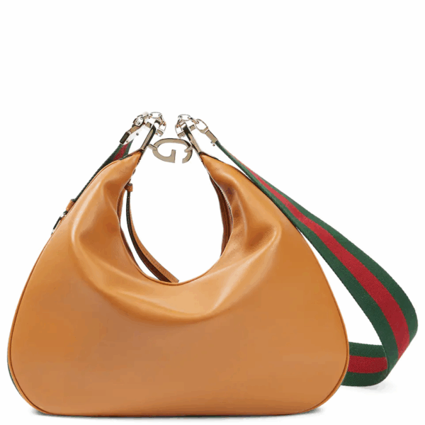 新品ラック GUCCI Attache Lサイズレザーショルダーバッグ