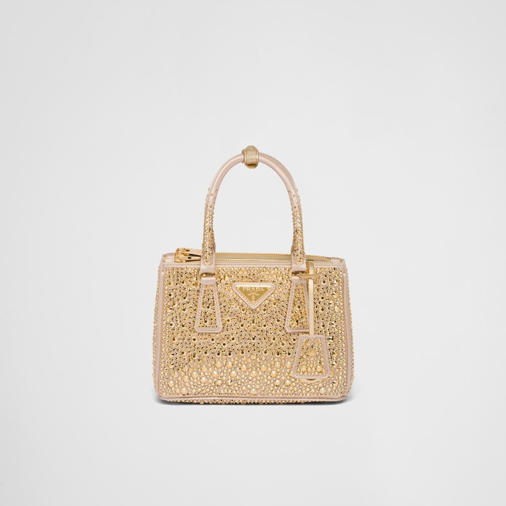 ★PRADA直営店★ガレリア クリスタル サテン ミニバッグ - 画像 (6)