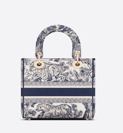DIOR 2種類★LADY D-LITE ミディアムバッグ★M0565OTDT_M808 - 画像 (5)