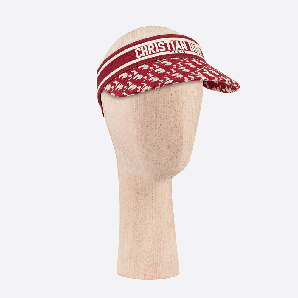 【DIOR】夏のお洒落に!上品なロゴ刺繍入りD-OBLIQUEバイザー - 画像 (9)