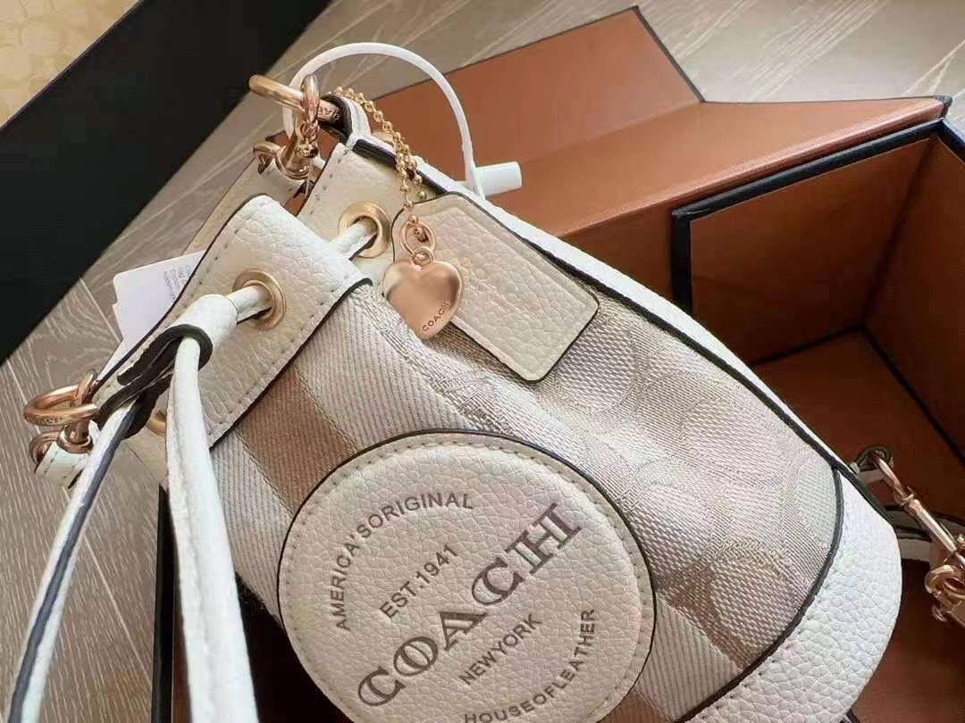 ◆COACH◆大人気☆ 巾着開閉バケットバッグ トート ミディアム - 画像 (6)