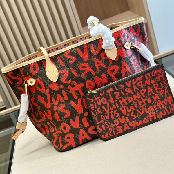 L&V Neverfull 落書き 限定 ショッピングバッグ