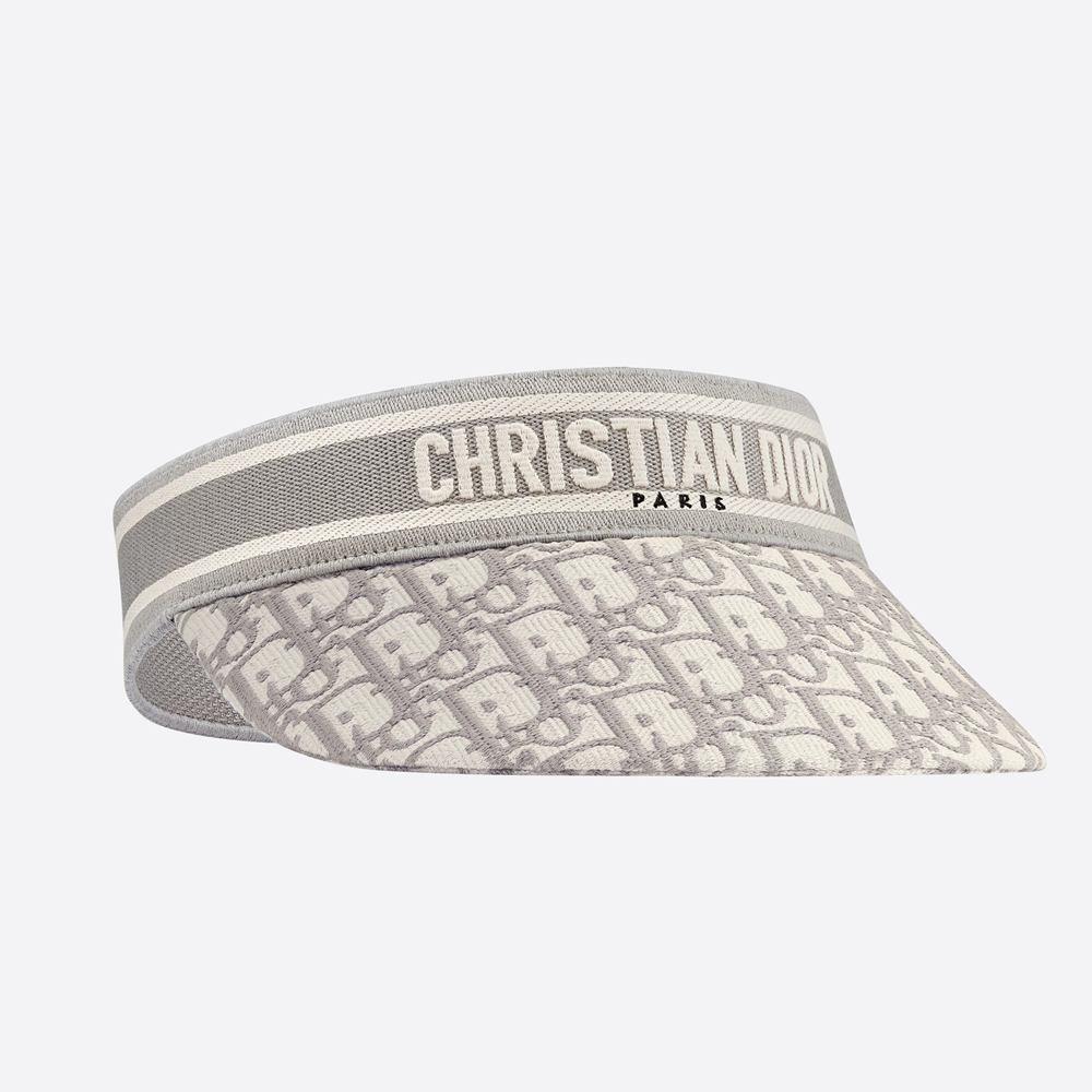 【DIOR】夏のお洒落に!上品なロゴ刺繍入りD-OBLIQUEバイザー - 画像 (3)