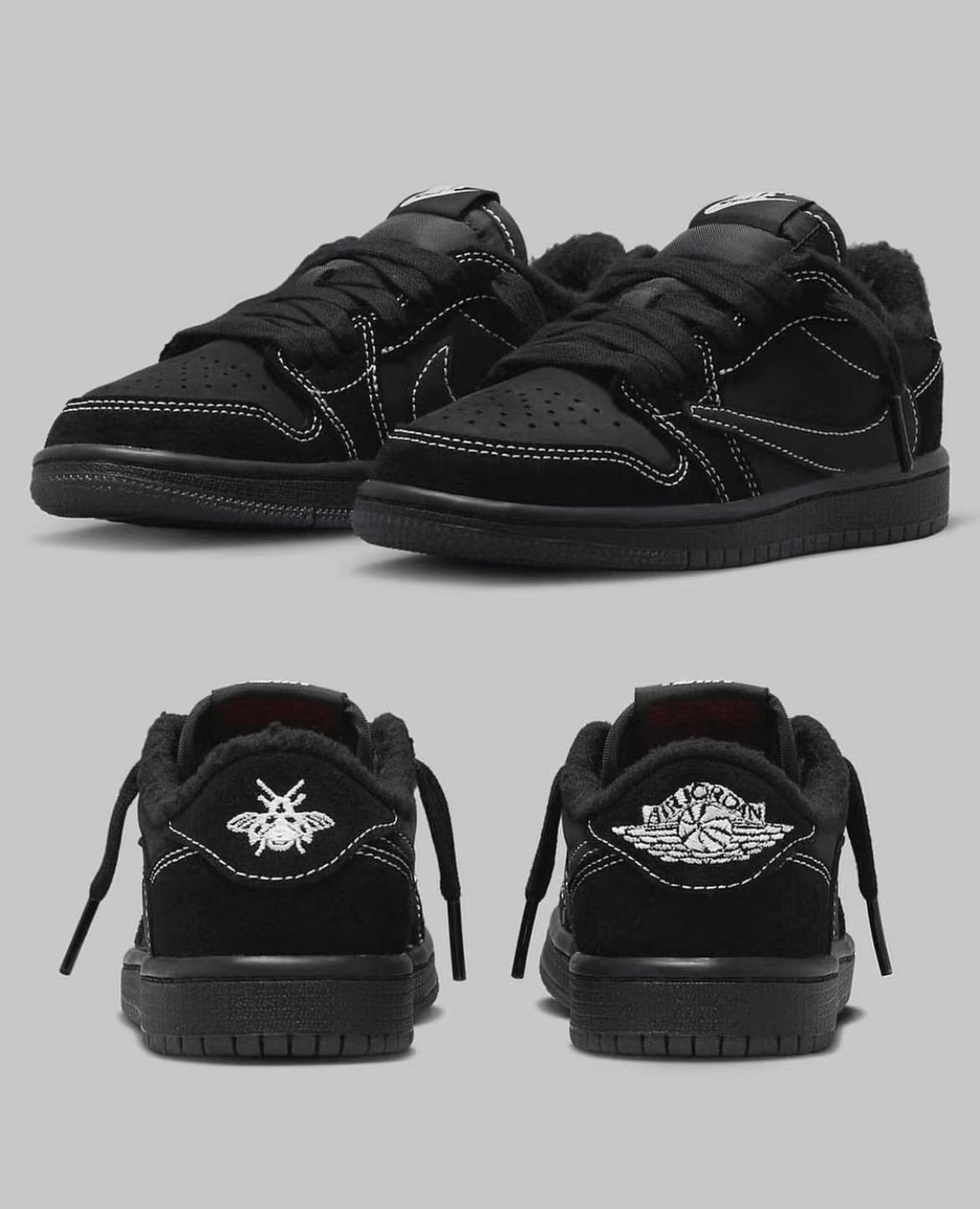 【人気急上昇で入手困難!】Travis Scott x Nike Air Jordan 1 Low OG SP"Black/Phantom"AJ1 ジョーダン世代の定番 ローカット カルチャー 多用途 カジュアル スポーツ バスケットボールシューズ - 画像 (2)