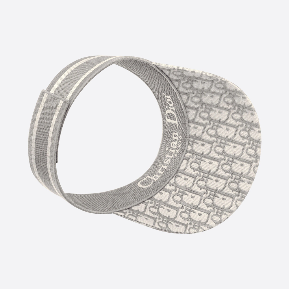 【DIOR】夏のお洒落に!上品なロゴ刺繍入りD-OBLIQUEバイザー - 画像 (7)