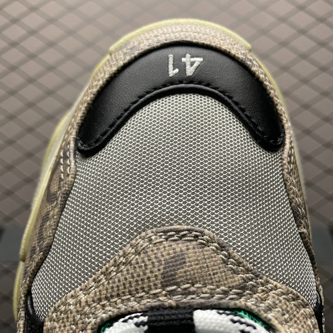 Gucci × Balenciaga The Hacker Project Triple S Beige/Green/Yellow(681067UMO209766) - 画像 (7)