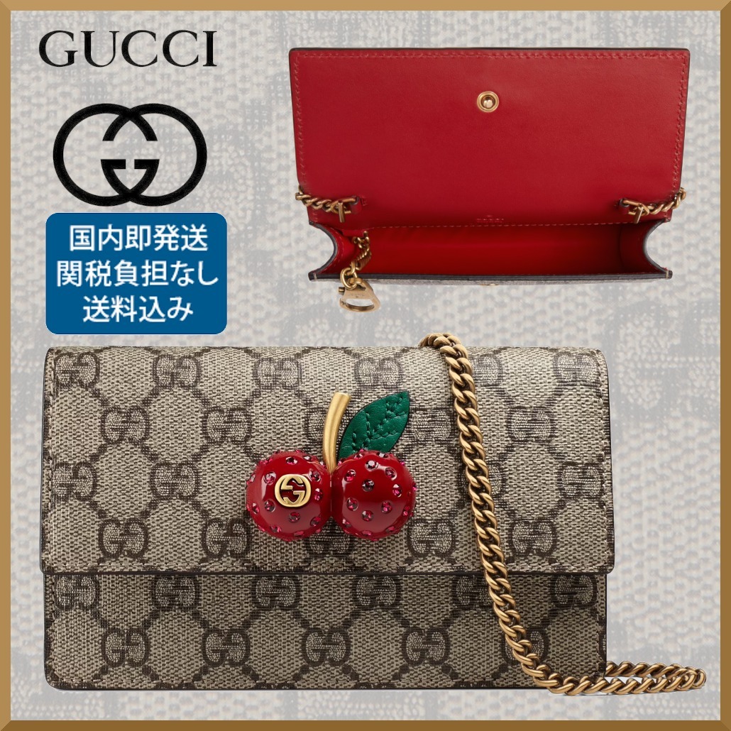 【特別なオファー】チェリー(さくらんぼ) 付き GGスプリーム キャンバス ミニバッグ - 画像 (6)