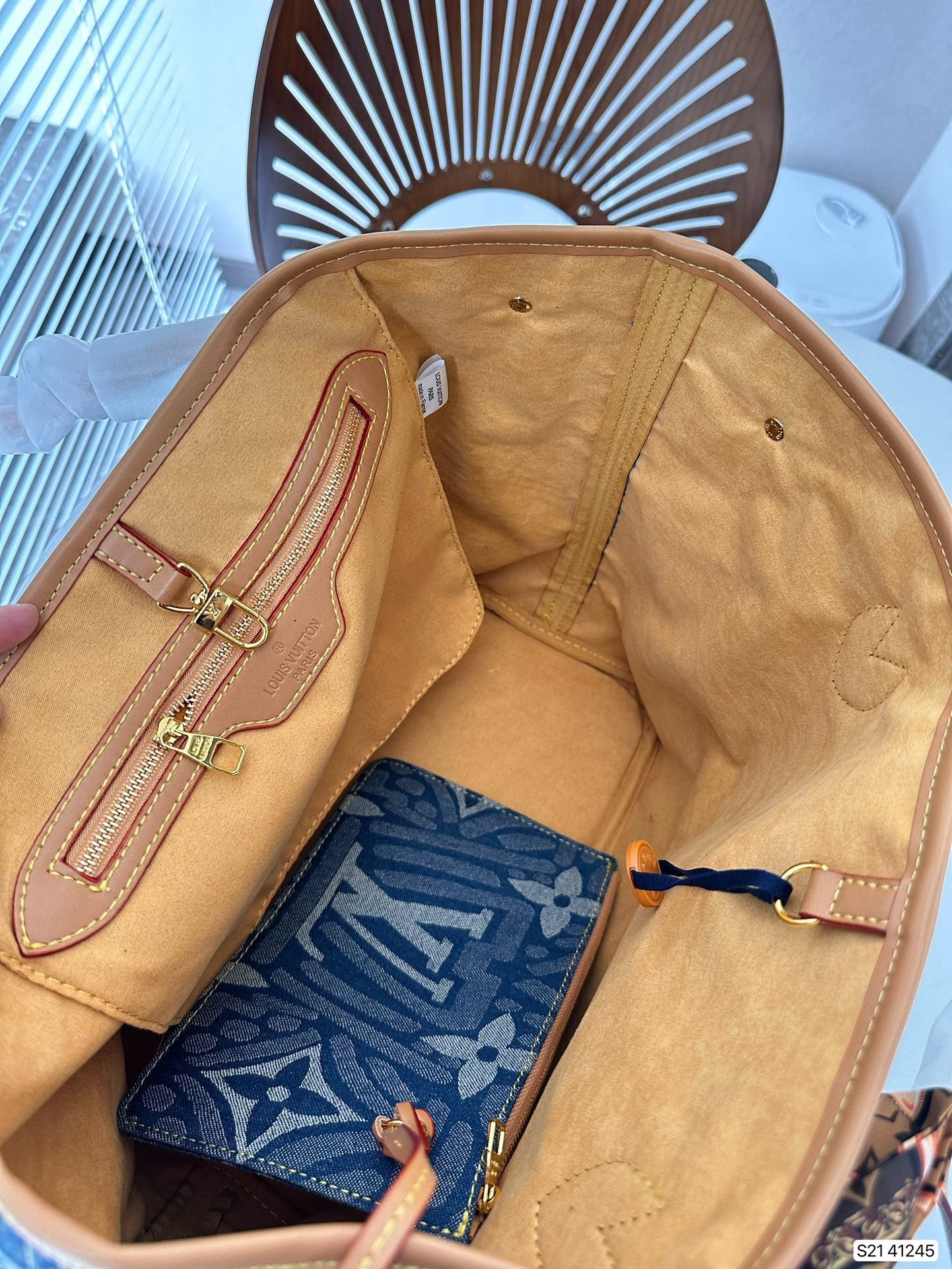 L&V デニムショッピングバッグ おしゃれな - 画像 (7)