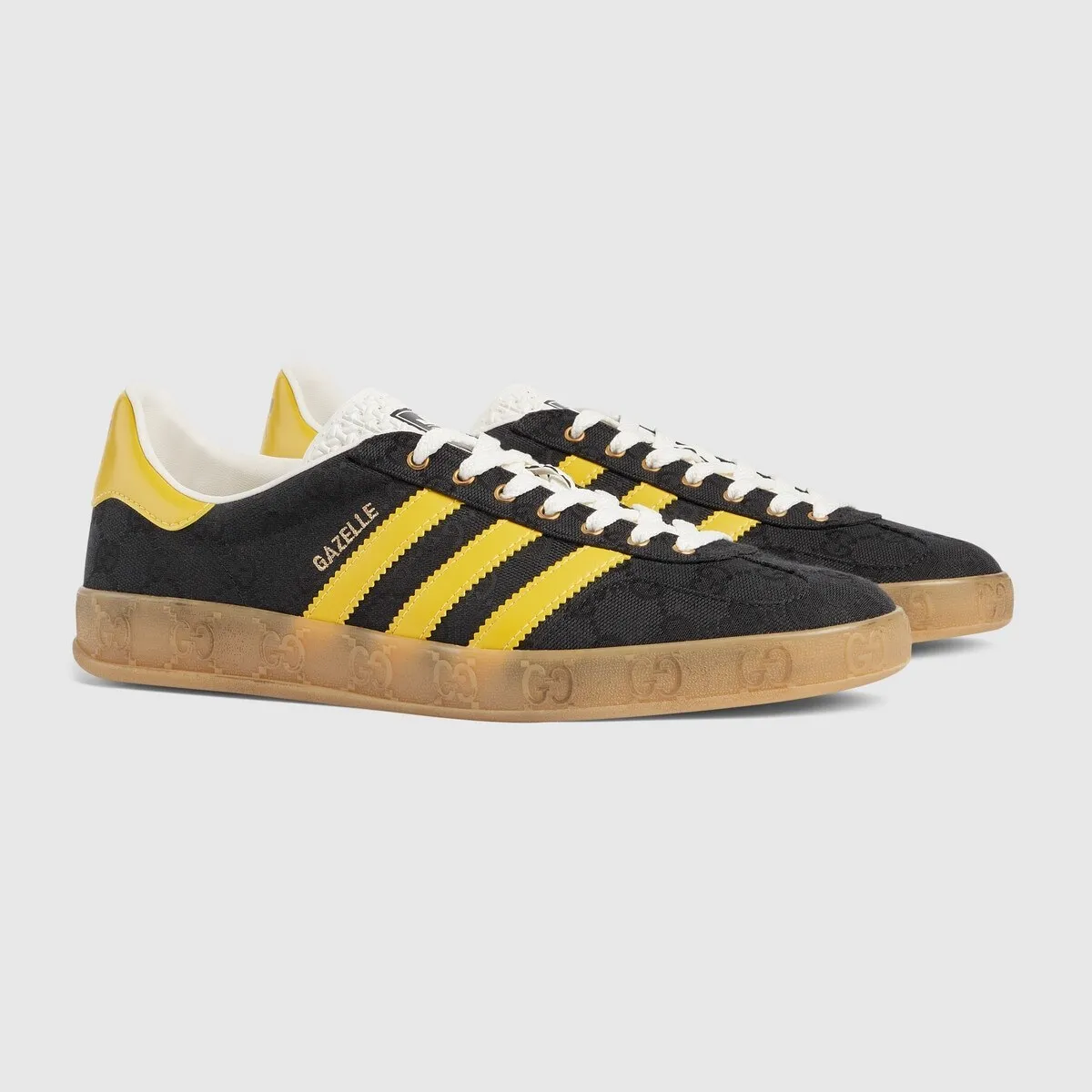 GUCCI × adidas Gazelle “Core Black/Yellow” - 画像 (3)