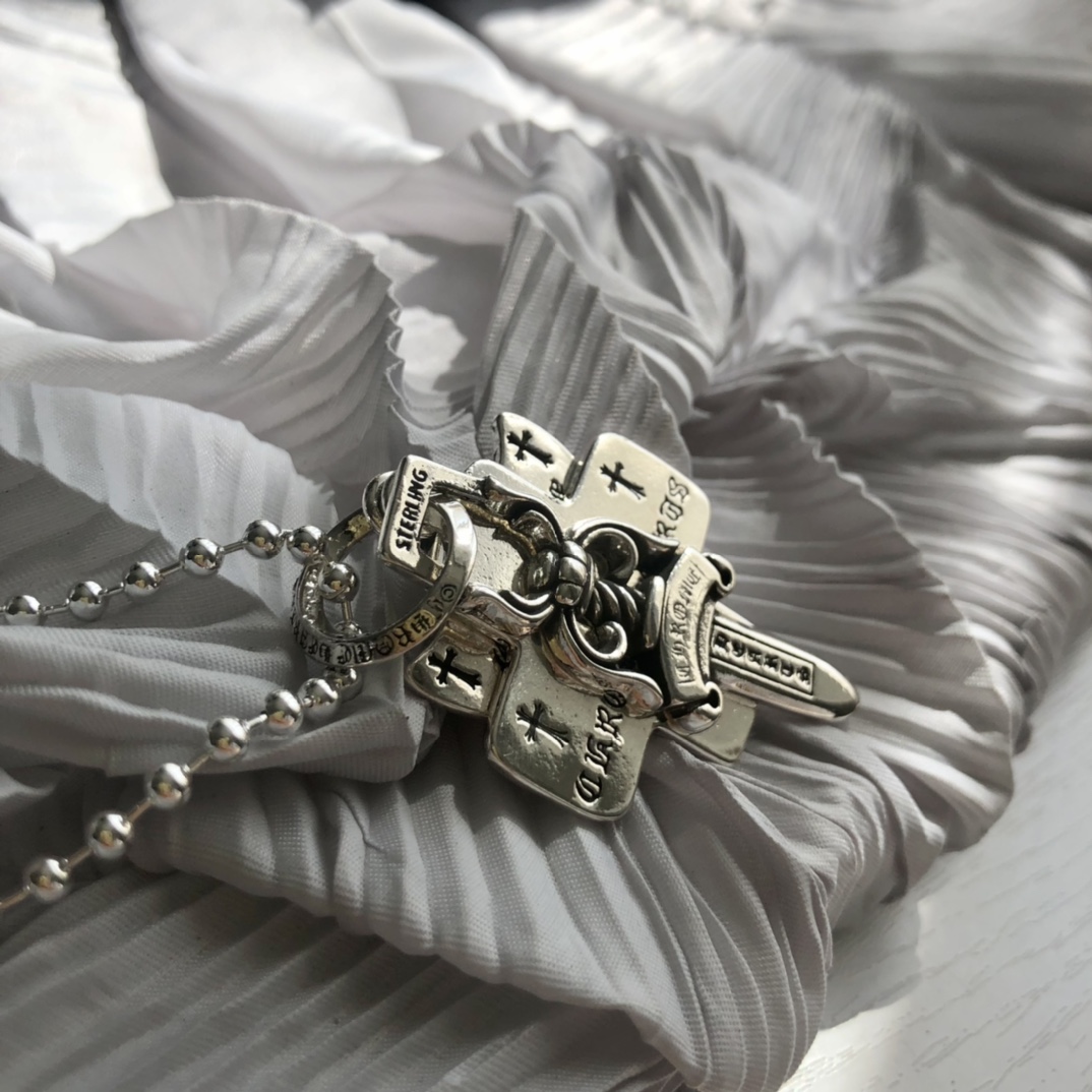 Chrome Hearts(クロムハーツ)3段ソードとホーリーソードサンスクリットペンダントネックレス - 画像 (7)