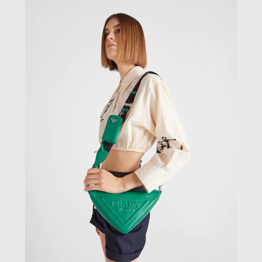 累積売上第1位☆新作☆ プラダ PRADA トライアングル レザーショルダーバッグ - 画像 (15)