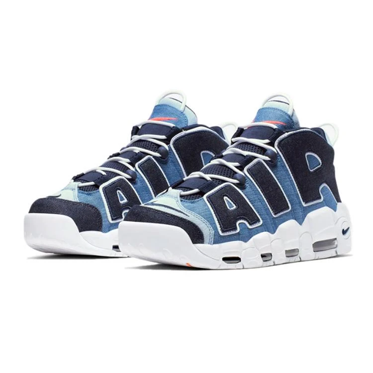 NIKE ナイキ AIR MORE UPTEMPO 96 'DENIM' エア モア アップテンポ "デニム" メンズ スニーカー WHITE/OBSIDIAN/TOTAL ORANGE ホワイト/オブシディアン/トータルオレンジ【限定モデル】 - 画像 (4)