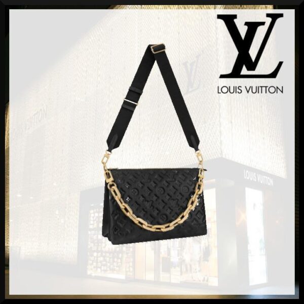 [Louis Vuitton][ぷっくり柔らかレザー]エッジーなチェーン♡クッサン MM[バッグ]