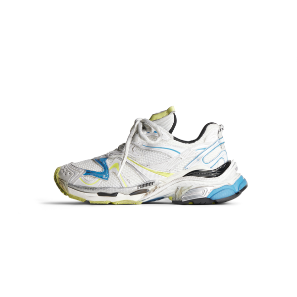 Balenciaga Runner 2.0 Sneaker White/Yellow/Blue(779066W3RXP9074)